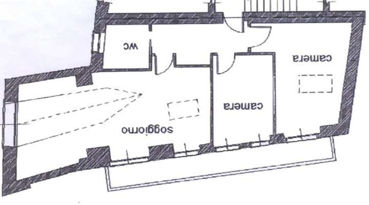 trilocale mansardato Bardonecchia floorplan 1