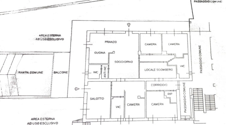 Ampio alloggio con giardino privato floorplan 1